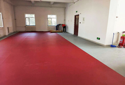 交通運輸部水運科學研究所健身場地煥新升級，塑膠地板批發助力健康運動